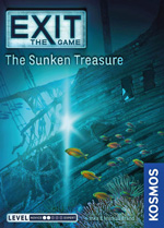 Cover from EXIT: Sunken Treasure - sunlight glints off an undersea wreck