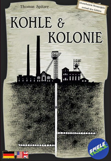 Cover of Kohle & Kolonie: silhouette of minehead buildings over the mine shafts