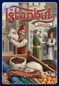 Cover art from the Mocha and Baksheesh expansion - the coffee trader in the bazaar