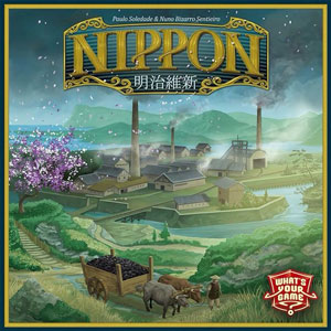 Cover from Nippon: a rural Japanese landscape with 18th century factories in the background