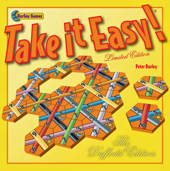 Take it Easy! Daffodil edition box cover (it's bright yellow!)