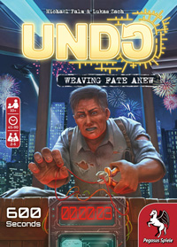Cover of Undo - 600 seconds: a sweating man chooses to cut the red wire as the bomb's timer reaches 3