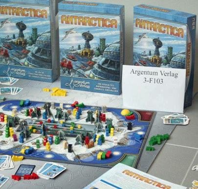 Lots of Antarctica boxes, but just one game on display from Argentum