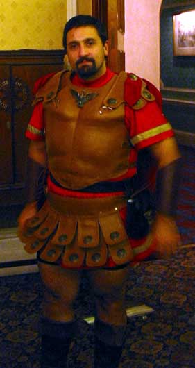 Agamemnon (Karim Kronfli) in uniform