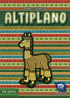 Cover from Altiplano - an alpaca against a multicoloured Andean cloth