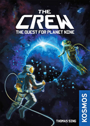 Cover of The Crew - spacesuited crew members in space with Planet Nine in view