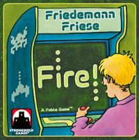 Cover of Fire! - a player at a free-standing video game cabinet