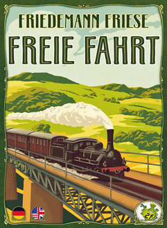 Cove of Free Ride: A steam train hurtles across a viaduct in rolling countryside