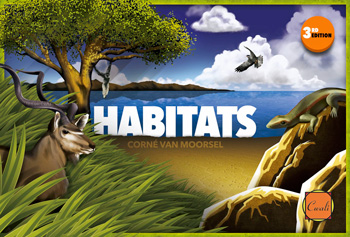 Cover of Habitats: a montage of creatures in their habitats