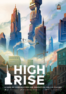 Cover from High Rise: futuristic skyscrapers emerging from 20th century industrial buildings