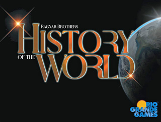 Cover of History of the World - a hemisphere of planet Earth against a black background