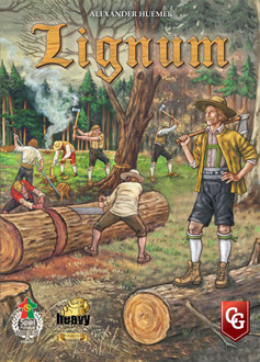 Cover of Lignum 2.0: a group of 19th century lumberjacks at work