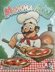 Mamma Mia! A pizza chef serves his creation out of the oven