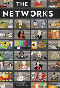 Cover of The Networks - a bank of TV screens showing shows from the game