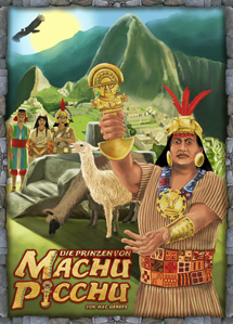 Cover of Princes of Machu Picchu: locals and llamas against the background of the town