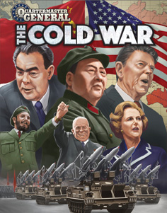 Cover of Quartermaster General: The Cold War - Brezhnev, Mao and Reagan over an array of nuclear missiles