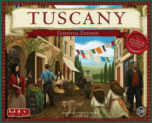 Cover of Tuscany Essential edition: a colourful Tuscan village scene