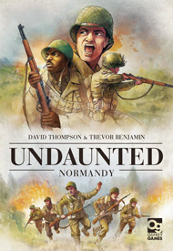 Undaunted: Normandy cover - a montage of a WW" US rifle squad in action