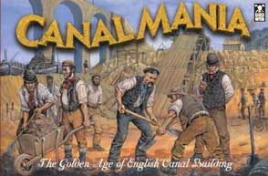 Cnal Mania box art: navvies at work in an industrial landscape