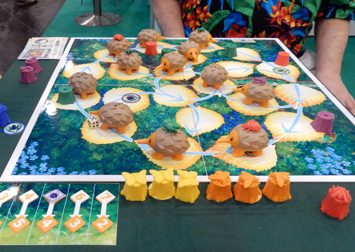 The echidnas are shuffling nicely: playing Echidna Shuffle at Spiel '17