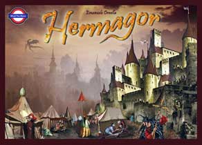 Hermagor box art: a medieval city and market