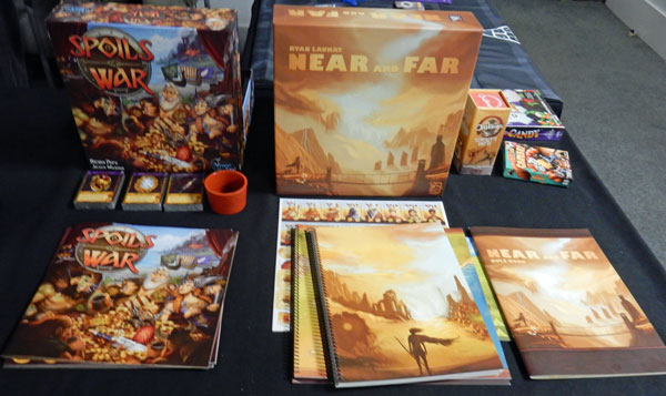 Near & Far and Spoils of War on display at the UK Games Expo
