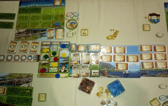 The main board in Nusfjord with a player’s board in the background