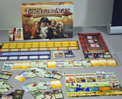Photo of the revised edition of Through the Ages at Spiel '15