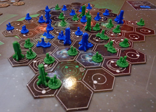 Close-up of Small Star Empires in play