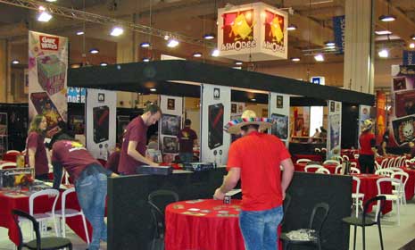 Spiel '11: the finishing touches at the Asmodee stand