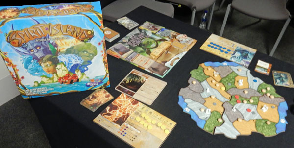 Spirit Island on display at the UK Games Expo