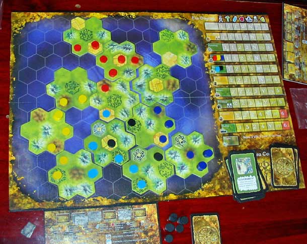 Photo of a game of Tempus in progress